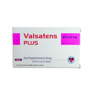 VALSATENS PLUS 80 MG / 12.5 MG ( VALSARTAN / HYDROCHLOROTHIAZIDE ) 30 FILM-COATED TABLETS